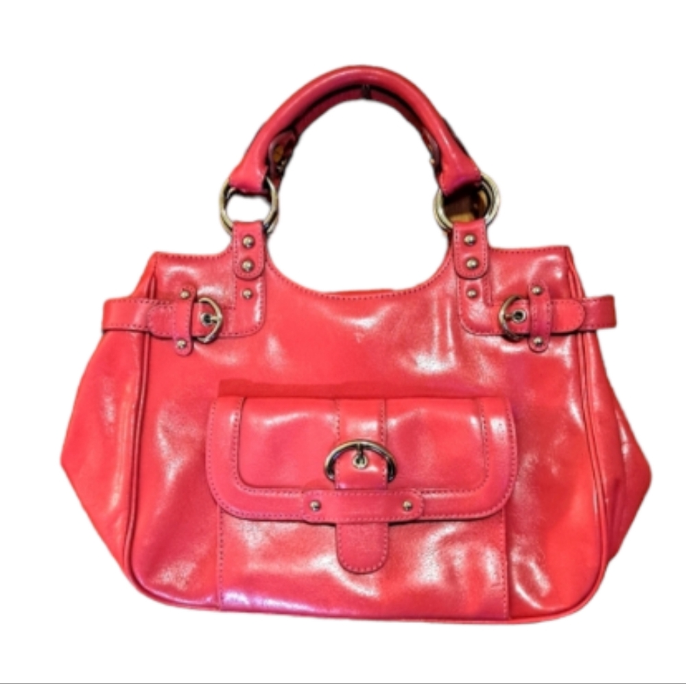 Nordstrom Bright Pink Leather Shoulder Purse